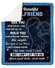 Family My Beautiful Girlfriend Hold You Sherpa Fleece Blanket - 50" x 60" thumbnail