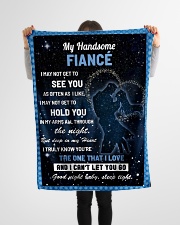 Family My Handsome Fiance Hold You Small Fleece Blanket - 30" x 40" aos-coral-fleece-blanket-30x40-lifestyle-front-14