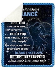 Family My Handsome Fiance Hold You Sherpa Fleece Blanket - 50" x 60" thumbnail