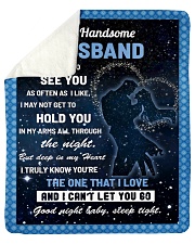 Family My Handsome Husband Hold You Sherpa Fleece Blanket - 50" x 60" thumbnail