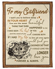 Skull To My GirIfriend Want You To Believe Deep Small Fleece Blanket - 30" x 40" front