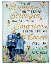 Family You Are Braver Small Fleece Blanket - 30" x 40" front