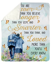 Family You Are Braver Sherpa Fleece Blanket - 50" x 60" thumbnail