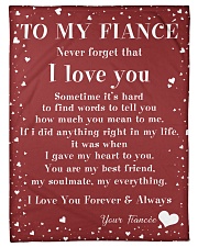 Family To My Fiance Sometime It's Hard Small Fleece Blanket - 30" x 40" front