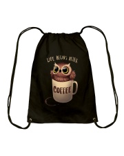 COFFEE COFFEE COFFEE Drawstring Bag thumbnail