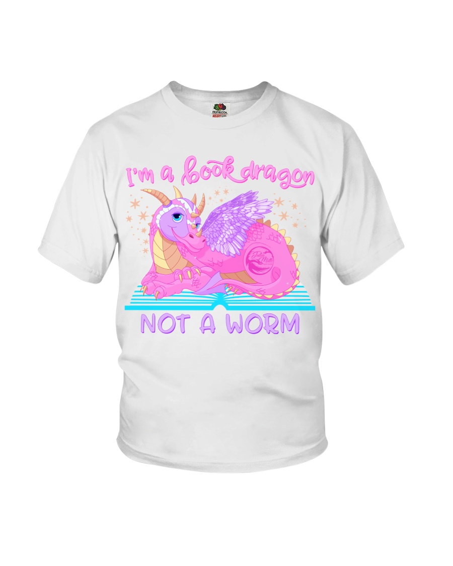 I'M A BOOK DRAGON Julia Mills Author Exclusive Youth T-Shirt