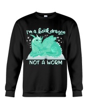 BOOK DRAGON in TEAL -Julia Mills Exclusive Crewneck Sweatshirt thumbnail