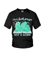 BOOK DRAGON in TEAL -Julia Mills Exclusive Youth T-Shirt thumbnail