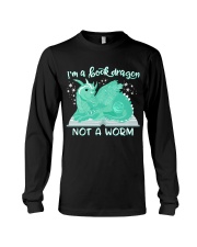 BOOK DRAGON in TEAL -Julia Mills Exclusive Long Sleeve Tee thumbnail