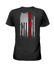 Best Poppi Ever American USA flag Ladies T-Shirt tile