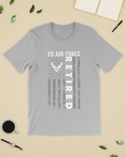 Us Air Force Retired Distressed American Flag Classic T-Shirt lifestyle-mens-crewneck-front-19