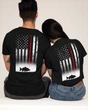 Fishing Pole Patriotic Fisherman American Flag Classic T-Shirt apparel-classic-tshirt-lifestyle-back-123