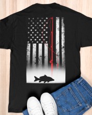 Fishing Pole Patriotic Fisherman American Flag Classic T-Shirt apparel-classic-tshirt-lifestyle-back-155