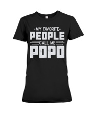 My Favorite People Call Me Popo Premium Fit Ladies Tee tile
