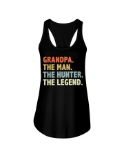 Retro Grandpa The Man Duck Deer Hunter Legend Ladies Flowy Tank tile