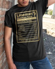 Funny Lineman Nutrition Facts Classic T-Shirt apparel-classic-tshirt-lifestyle-27