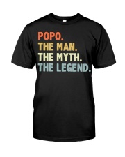 Popo The Man Myth Legend Classic T-Shirt front