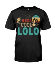 Retro Fishing Reel Cool Lolo Premium Fit Mens Tee tile