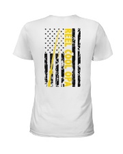 Reel Cool Opa American Flag Fishing Fisherman Ladies T-Shirt tile