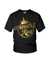 Cornhole King Retro Dadhole Youth T-Shirt tile