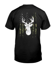 Whitetail Buck Deer Hunting American Camouflage Classic T-Shirt back