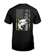 Fishing Camouflage USA Flag for Bass Fisherman Classic T-Shirt back