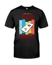 Funny Cornhole Player for Dad Premium Fit Mens Tee tile