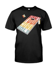 Retro Vintage Shut Your Corn Hole Premium Fit Mens Tee tile