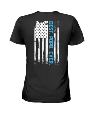 Best Popo Ever American USA flag Ladies T-Shirt tile