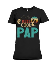 Retro Fishing Reel Cool Pap Premium Fit Ladies Tee tile