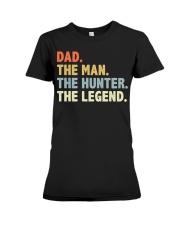 Retro Dad The Man Duck Deer Hunter Legend Premium Fit Ladies Tee tile