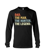 Retro Dad The Man Duck Deer Hunter Legend Long Sleeve Tee tile