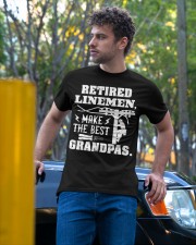 Retired Linemen Make The Best Grandpas Classic T-Shirt apparel-classic-tshirt-lifestyle-front-44
