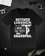 Retired Linemen Make The Best Grandpas Classic T-Shirt lifestyle-mens-crewneck-front-16