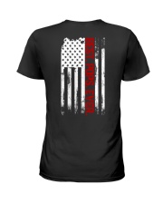 Best Pops Ever American USA flag Ladies T-Shirt tile