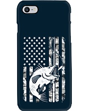 Bass Fishing American Camo USA Flag for Fisherman Phone Case tile