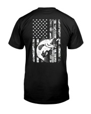 Bass Fishing American Camo USA Flag for Fisherman Premium Fit Mens Tee tile