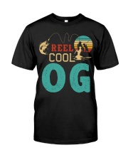 Retro Fishing Reel Cool OG Premium Fit Mens Tee tile