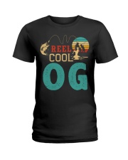 Retro Fishing Reel Cool OG Ladies T-Shirt tile