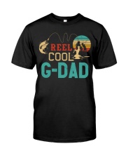 Retro Fishing Reel Cool G-Dad Classic T-Shirt front