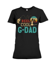 Retro Fishing Reel Cool G-Dad Premium Fit Ladies Tee tile
