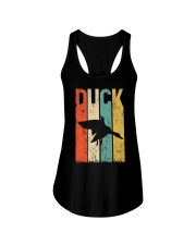 Retro vintage style Duck Hunting Ladies Flowy Tank tile