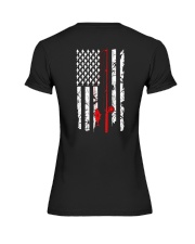 Vintage Fishing American Flag Bass Fishing Premium Fit Ladies Tee tile