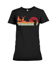Vintage Deer Hunting Premium Fit Ladies Tee tile