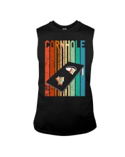 Retro style Cornhole board game Funny Cornhole Sleeveless Tee tile