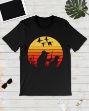 Vintage style Funny Duck Hunting Classic T-Shirt lifestyle-mens-crewneck-front-17