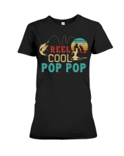 Retro Fishing Reel Cool Pop Pop Premium Fit Ladies Tee tile