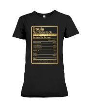 Doula Nutrition Facts Premium Fit Ladies Tee front