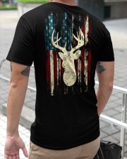 Distressed Patriotic Deer Hunting American Flag Classic T-Shirt apparel-classic-tshirt-lifestyle-back-116