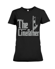 The Linefather Electric Lineman Father Premium Fit Ladies Tee tile